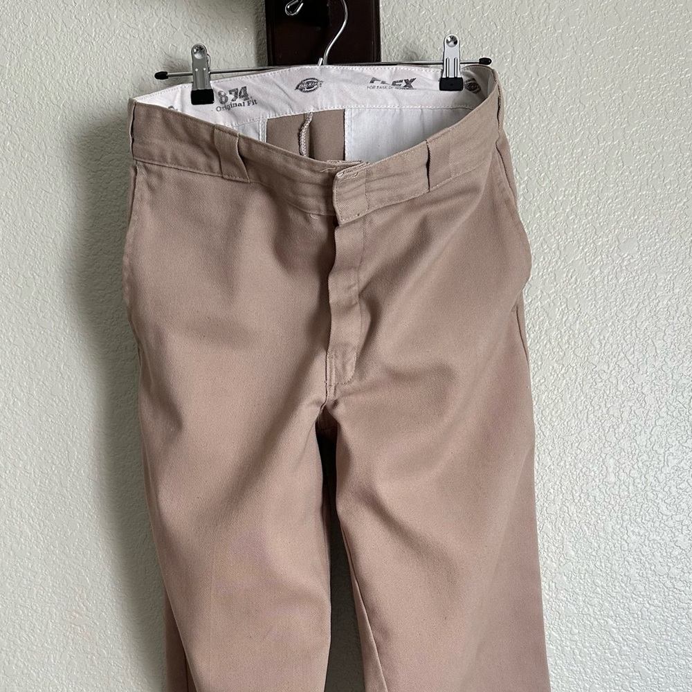 Dickies Men's Khaki Chinos 874 Flex 34x30